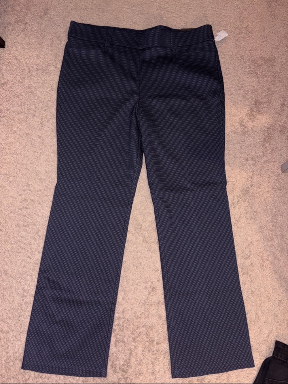 Maurices Navy Textured Straight-Leg Pants